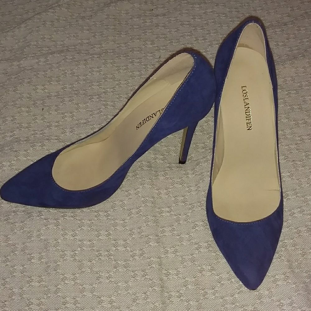 Blue Stiletto Heels
